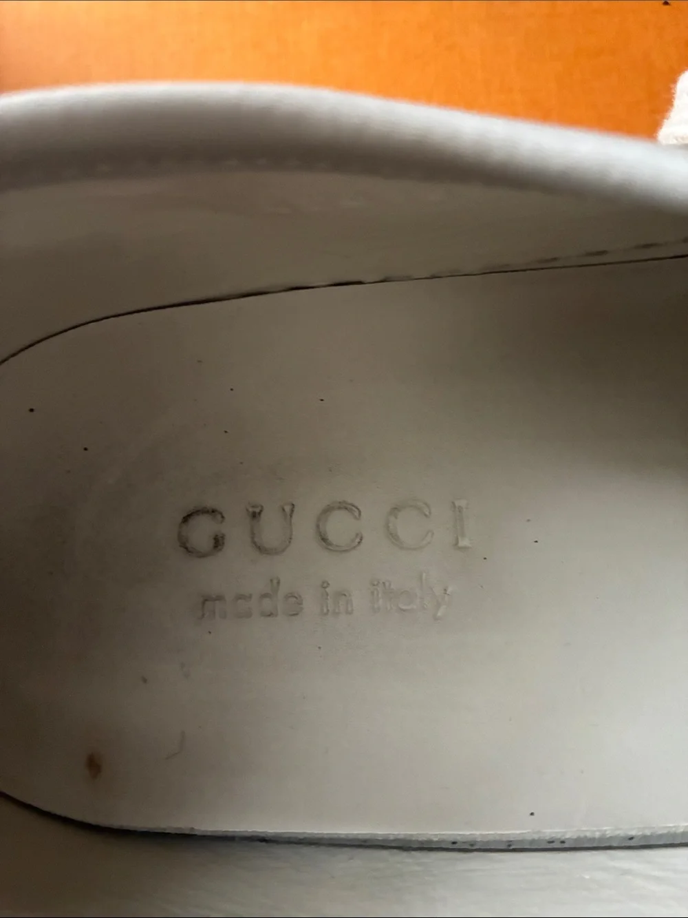 Gucci Beige Cream Canvas & Leather Sneakers